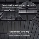 PURPLE LEAF 3 x 4.25 M Garden Gazebo With Galvanized Steel Double Roof, Waterproof  Gazebo With  Aluminum Frame for All Weather