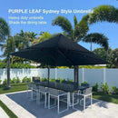 PURPLE LEAF Outdoor Aluminum Umbrella Offset Patio Umbrella