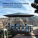 PURPLE LEAF Outdoor Aluminum Umbrella Offset Patio Umbrella