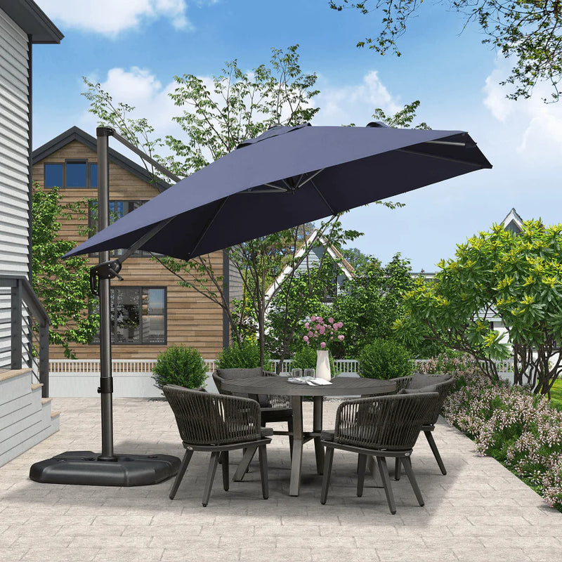 PURPLE LEAF Square Offset Cantilever  Parasol