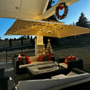 PURPLE LEAF Large Rectangular Porch Parasol Outside Cantilever Patio Yard Parasol