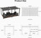 PURPLE LEAF Large Size Outdoor Pergola with Retractable Canopy Aluminum Shelter for Porch Garden Beach