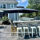 PURPLE LEAF Double Top Rectangle Outdoor Classic Parasol