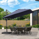 PURPLE LEAF Square Offset Cantilever  Parasol