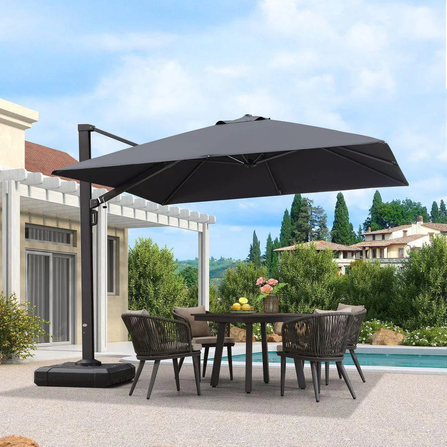 Outdoor Aluminum Umbrella Offset Patio Umbrella