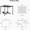 PURPLE LEAF Outdoor Retractable Pergola Patio Shelter Classical Pavilion Grill Gazebo