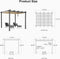 PURPLE LEAF Outdoor Retractable Pergola Patio Shelter Classical Pavilion Grill Gazebo