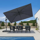 PURPLE LEAF Rectangle Swivel Offset Cantilever  Parasol