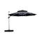 PURPLE LEAF Double Top 360 Degree Rotation Round Outdoor Classic Parasol