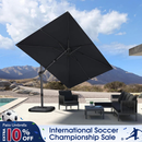 PURPLE LEAF Rectangle Swivel Offset Cantilever  Parasol