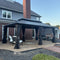 PURPLE LEAF Garden Gazebo  with Galvanized Steel Double Roof, Gazebo with Sides Curtain and Netting for All Weather