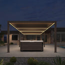 PURPLELEAF Strip Light, Upgraded Version 3000K Warm White Light, 24V Safe Low Voltage Waterproof Strip Light, Suitable for Louvered Pergola