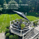 PURPLE LEAF Double Top Rectangle Outdoor Classic Parasol