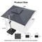 PURPLE LEAF Double Top Rectangle Outdoor Classic Parasol