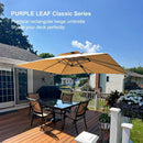 PURPLE LEAF Double Top Rectangle Outdoor Classic Parasol