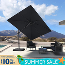 PURPLE LEAF Rectangle Swivel Offset Cantilever  Parasol