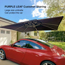 PURPLE LEAF Large Rectangular Porch Parasol Outside Cantilever Patio Yard Parasol