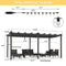 PURPLE LEAF Outdoor Retractable Pergola Patio Shelter for Garden Porch Beach Pavilion Grill Gazebo with Lights