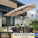 PURPLE LEAF Patio Outdoor Large Parasol Square and Rectangular Cantilever Yard Sun Parasol
