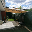 PURPLE LEAF Double Top Rectangle Outdoor Classic Parasol