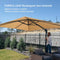 PURPLE LEAF Square Offset Cantilever  Parasol