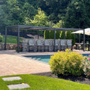 PURPLE LEAF Athena Louvered Pergola Outdoor Aluminum Pergola with Adjustable Roof for Deck Backyard Garden Hardtop Gazebo