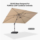 PURPLE LEAF Cantilever Umbrella Weighted Base ZYUK01HLRBASE-120