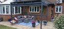 PURPLE LEAF Retractable Pergola with Double Sun Shade Canopy  Heavy-Duty Aluminum Pergola