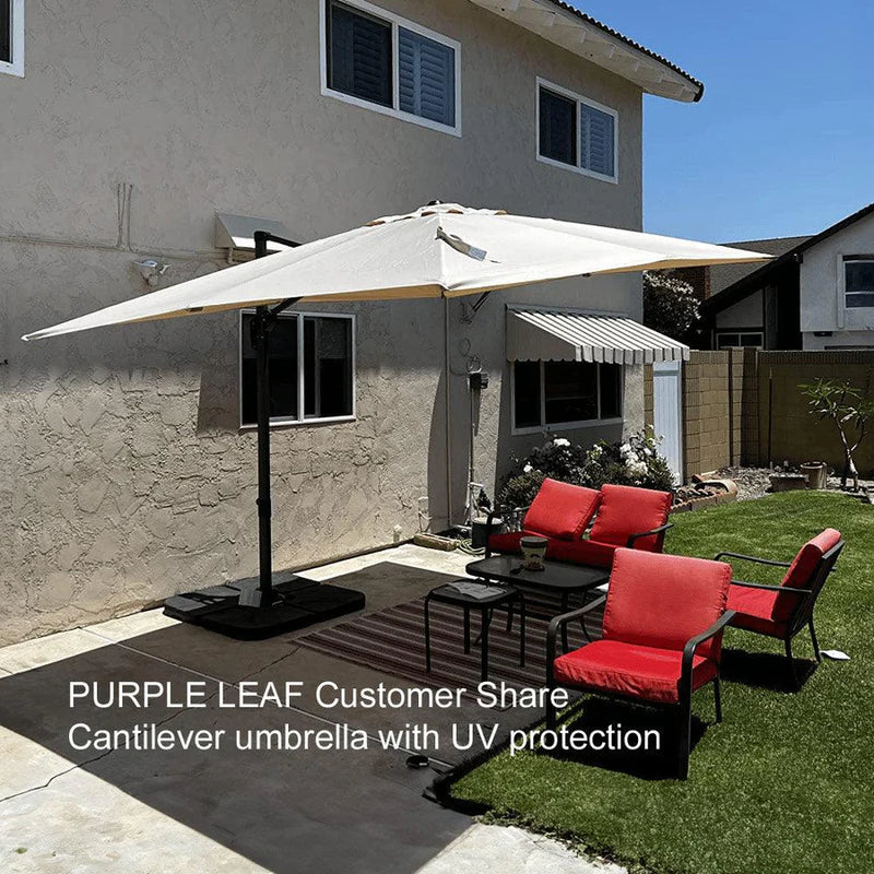 PURPLE LEAF Square Offset Cantilever  Parasol