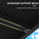 PURPLE LEAF Athena Louvered Pergola Outdoor Aluminum Pergola with Adjustable Roof for Deck Backyard Garden Hardtop Gazebo