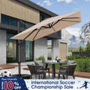 PURPLE LEAF Patio Outdoor Large Parasol Square and Rectangular Cantilever Yard Sun Parasol