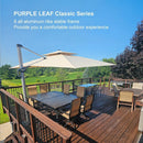 PURPLE LEAF Double Top Rectangle Outdoor Classic Parasol