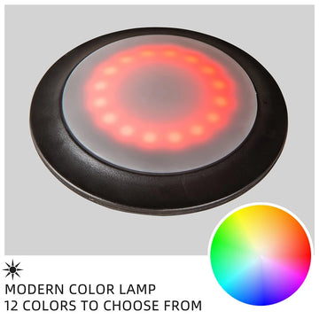 Lampe Parasol Rechargeable RGB LED - 12 Modes Lumières, Télécommande, Pour Jardin, Terrasse
