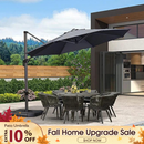 PURPLE LEAF Economical  Patio Offset Round Parasol