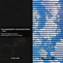 PURPLE LEAF Athena Louvered Pergola Grey Outdoor Aluminum Pergola with Strip Lights Adjustable Gazebo for Patio Deck Garden