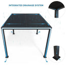 PURPLE LEAF Athena Louvered Pergola Outdoor Aluminum Pergola with Adjustable Roof for Deck Backyard Garden Hardtop Gazebo