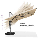 PURPLE LEAF Square Offset Cantilever  Parasol