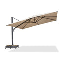 PURPLE LEAF 4 x 4 m / 2.7x 4.6 m Large Outdoor Aluminum Umbrella Offset Patio Umbrella
