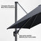 PURPLE LEAF LED Offset Cantilever Parasol with Lights