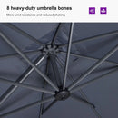 PURPLE LEAF Rectangle Swivel Offset Cantilever  Parasol