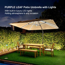 PURPLE LEAF LED Offset Cantilever Parasol with Lights