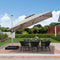 PURPLE LEAF Double Top 360 Degree Rotation Square Patio Classic Parasol