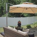 PURPLE LEAF Double Top 360 Degree Rotation Square Patio Classic Parasol