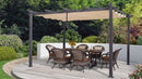 PURPLE LEAF Outdoor Retractable Pergola Patio Shelter Classical Pavilion Grill Gazebo