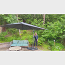 PURPLE LEAF Square Offset Cantilever  Parasol