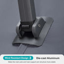 PURPLE LEAF 4 x 4 m / 2.7x 4.6 m Large Outdoor Aluminum Umbrella Offset Patio Umbrella