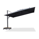 PURPLE LEAF 4 x 4 m / 2.7x 4.6 m Large Outdoor Aluminum Umbrella Offset Patio Umbrella