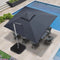 PURPLE LEAF Double Top Rectangle Outdoor Classic Parasol
