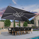 PURPLE LEAF Double Top Rectangle Outdoor Classic Parasol