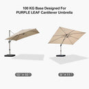 PURPLE LEAF Patio Umbrella Base, ZYUK01HLRBASE-100